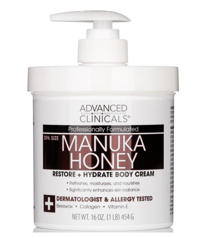 ADVANCED CLINICALS | 皮膚至尊麥盧卡蜂蜜乳霜 454克 (主打麥盧卡蜂蜜 蜂皇漿 蜂膠 蜂蠟)