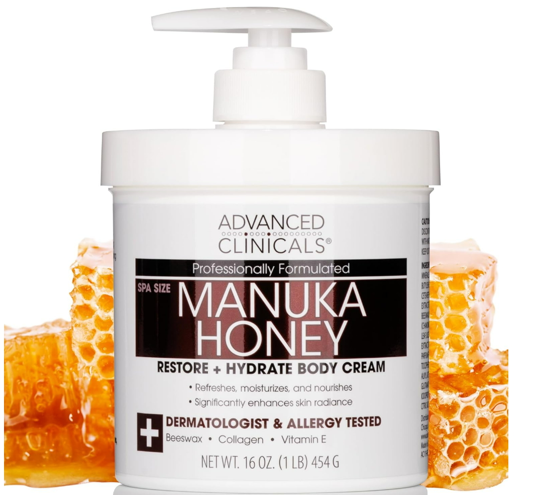 ADVANCED CLINICALS | 皮膚至尊麥盧卡蜂蜜乳霜 454克 (主打麥盧卡蜂蜜 蜂皇漿 蜂膠 蜂蠟)