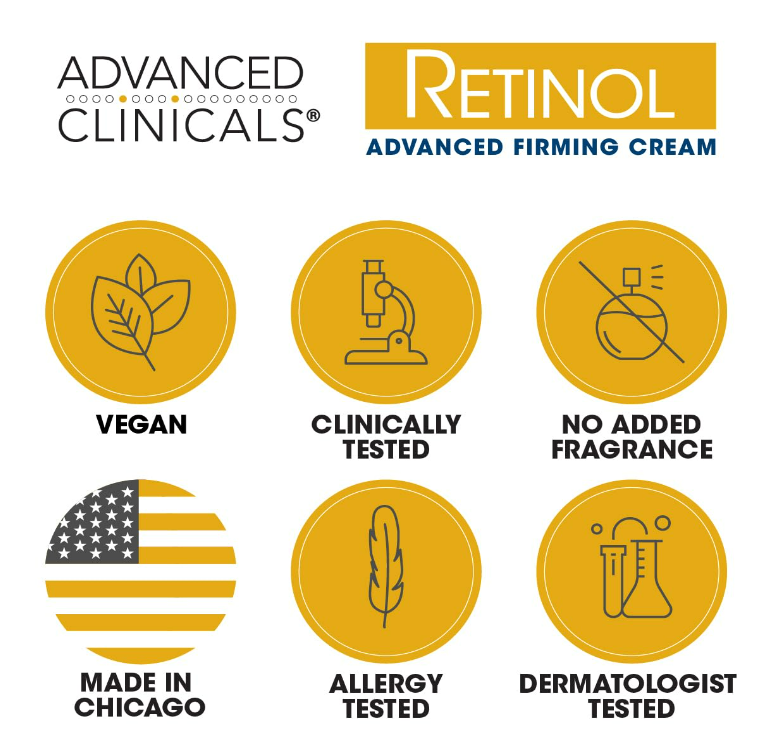 ADVANCED CLINICALS | 高級醫學視黃醇抗皺乳霜 454克 (主打視黃醇 綠茶素 蘆薈 洋甘菊精華) - EXP: 2028.05 (2025年全新包裝現已上市)