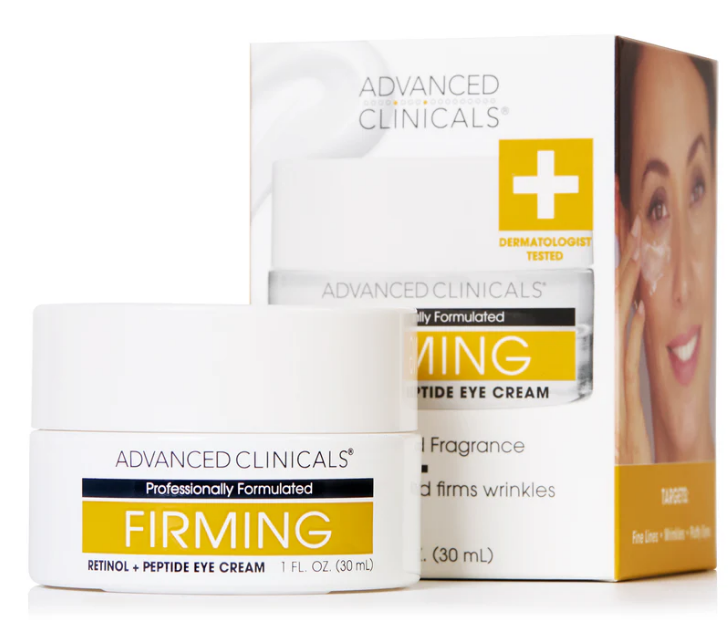 ADVANCED CLINICALS | 高級醫學視黃醇逆轉衰老抗皺眼霜 30毫升 - (蘊含胜肽 咖啡因 海藻萃取 維他命E 透明質酸 甘草根萃取) - EXP: 2028.01